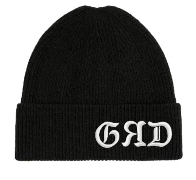 GRD BLACK/WHITE BEANIE