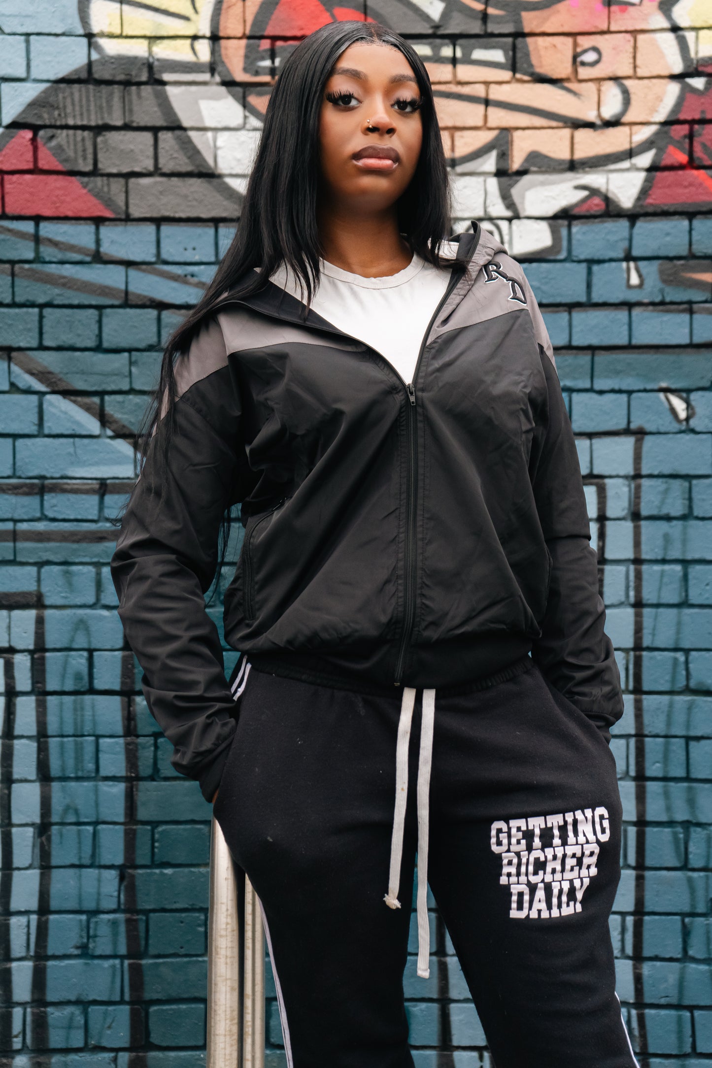 Anthracite Windbreaker Jacket