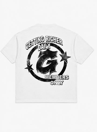 BLACK “RICH RULES” T SHIRT