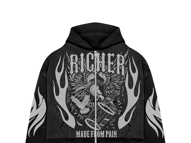 BLACK ROSE SET HOODIE