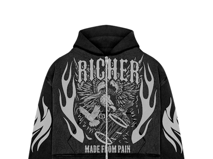 BLACK ROSE SET HOODIE
