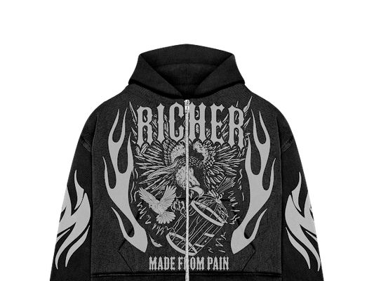 BLACK ROSE SET HOODIE