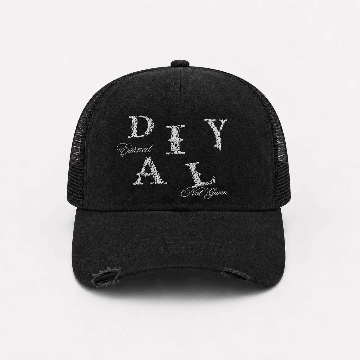 Black “Earned Not Given” Trucker Hat