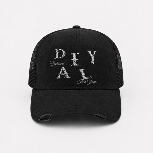 Black “Earned Not Given” Trucker Hat